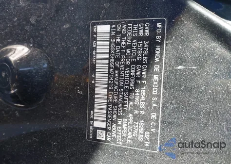 2015 Honda Fit Ex/Ex-L из США, поврежденный, VIN 3HGGK5H89FM704219